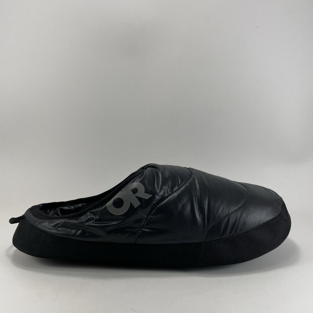 Outdoor Research Tundra Aerogel Booties Mens Medium Black Camp Slippers Puffer